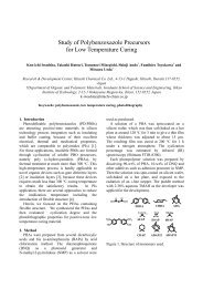 Study of Polybenzoxazole Precursors for Low Temperature Curing