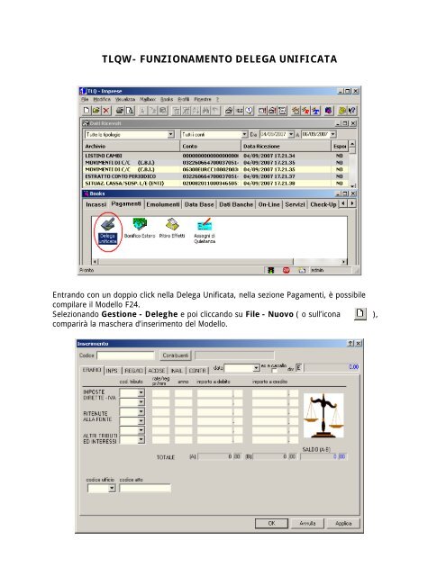 Scarica Il Manuale Completo Dellapplicazione F24