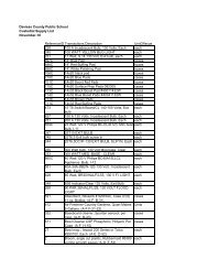 Custodial List - Daviess County Public Schools