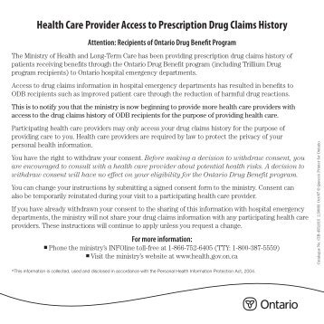 Health Care Provider Access to Prescription Drug Claims History