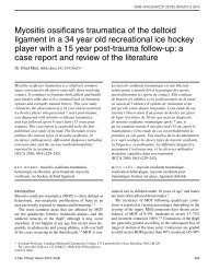 Myositis ossificans traumatica of the deltoid ligament in a 34 year old ...