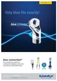Download blue connection Catalogue - Gustav Klauke GmbH
