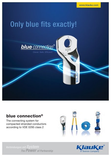 Download blue connection Catalogue - Gustav Klauke GmbH