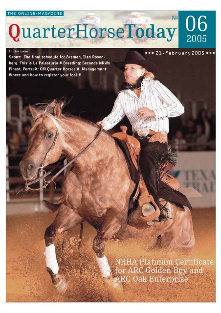 QuarterHorseToday - Czech Quarter Horse Association