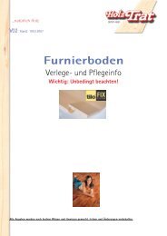 Furnierboden - Holz-TRAT Ideen in Holz