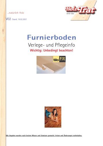 Furnierboden - Holz-TRAT Ideen in Holz