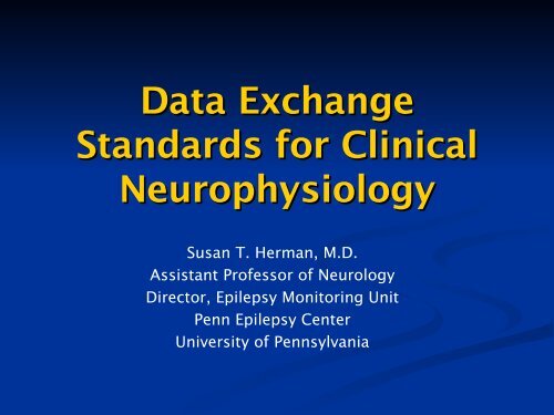 Data Exchange Standards for Clinical Neurophysiology - PhysioNet