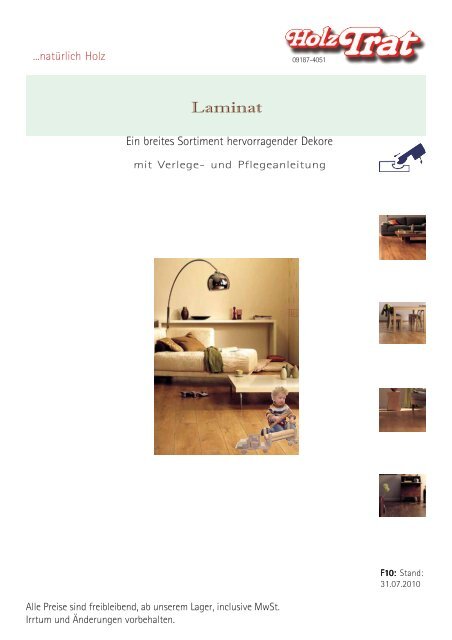 F10: Laminat Balterio - Holz-TRAT Ideen in Holz