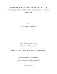 wood fiber reinforced bacterial biocomposites - WSU Dissertations ...