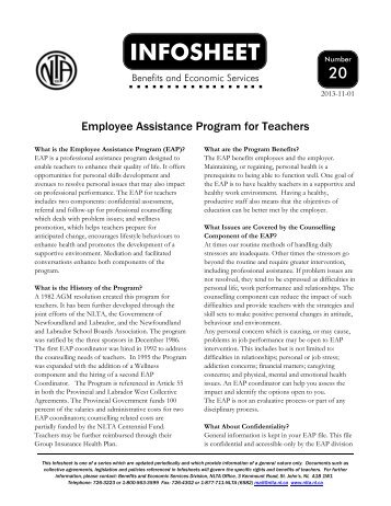 Employee Assistance Program for Teachers (EAP) - Newfoundland ...