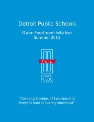 Open Enrollment Guide - Detroit Public Schools