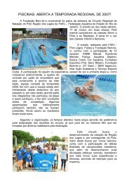 PISCINAS: ABERTA A TEMPORADA REGIONAL DE 2007! - Faberj