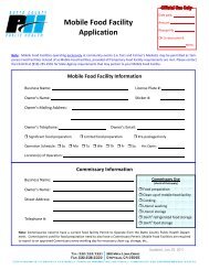 Mobile Food Facility Application - Butte County