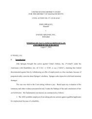 John Sprague v. United Airlines, Inc. - US District Court - District of ...
