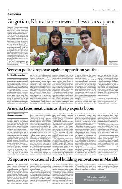 PDF edition - Armenian Reporter