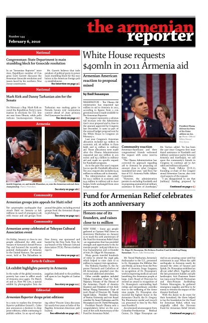 PDF edition - Armenian Reporter