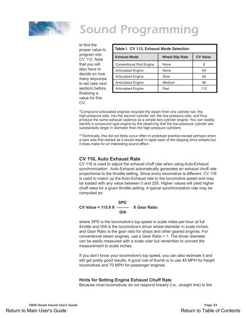 Spectrum Steam Sound User Guide(1.4MB) - Bachmann