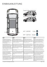 Einbauanleitung AC | Elektrosatz fÃ¼r Ford S-Max - Bertelshofer