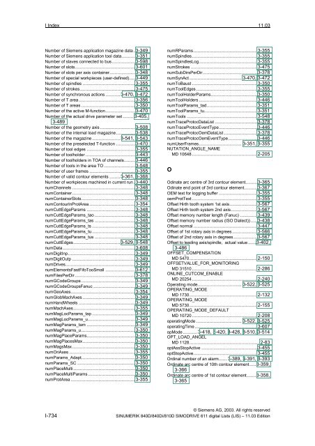 Lists 11/2003 Edition