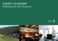 Einblicke für Ihre Karriere - Hotel Traube Tonbach