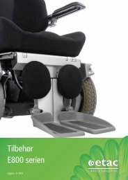 Tilbehør E800 serien - Etac