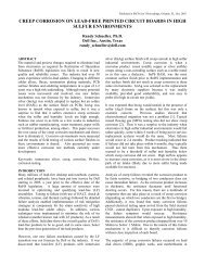 creep corrosion on lead-free printed circuit boards in ... - DfR Solutions