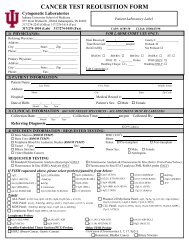 Cancer Test Requisition Form - Medical and Molecular Genetics