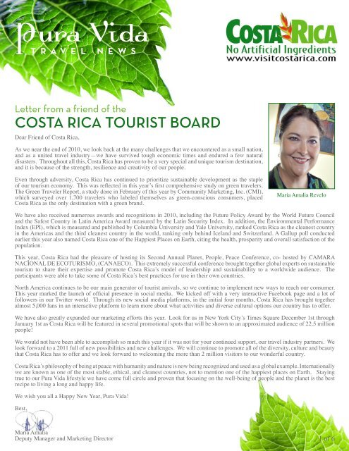 COSTA RICA TOURIST BOARD