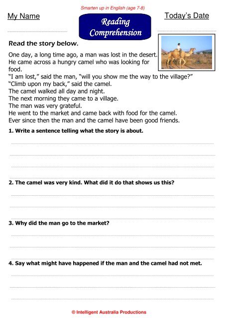 Smarten up in English (age 7-8) - Australian Teacher