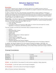 Advance Approval Form Instructions - Blink