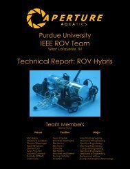 IEEE ROV Team Technical Report: ROV Hybris - the Marine ...