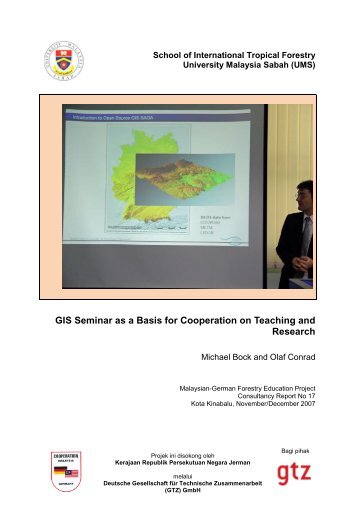 GIS Seminar as a Basis for Cooperation on Teaching and ... - UMS