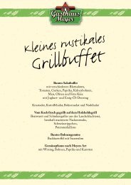 Kleines rustikales Grillbuffet - Zoo Hannover