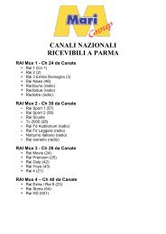 Elenco canali Nazionali Switch Off AGGIORNAT0 7 ... - Marisrl.it