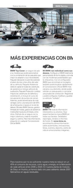 CatÃ¡logo y caracterÃ­sticas tÃ©cnicas (PDF) - Bmw