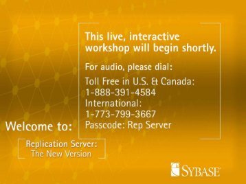 Replication Server Presentation - Sybase
