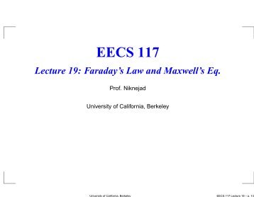 Lecture 19 - Ali M. Niknejad - University of California, Berkeley
