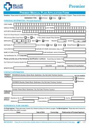 Premier Application Form - Blue Cross