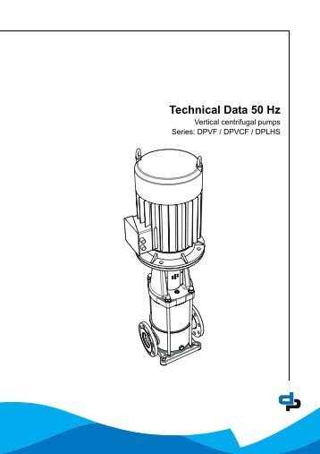 Technical Data 50 Hz - DP pumps
