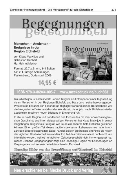 Dezember 2009 53. Jahrgang - Mecke Druck und Verlag