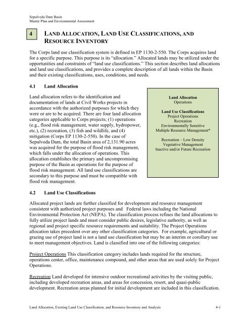 Sepulveda Dam Basin Master Plan - Los Angeles District - U.S. Army