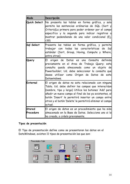 Power Builder - Universidad de Carabobo, FACYT - computacion