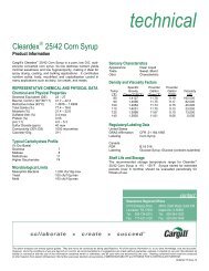 CleardexÂ® 25/42 Corn Syrup - Cargill Foods