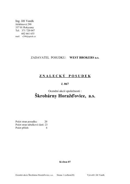 zde - WEST BROKERS as