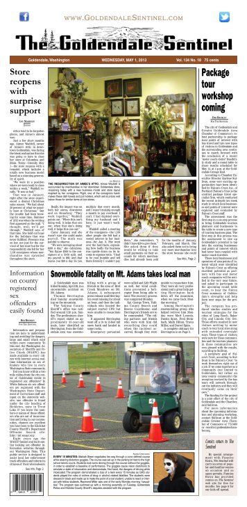 May 1, 2013 - Goldendale Sentinel