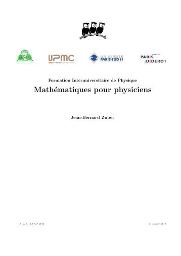 L'ensemble du cours 2012-13, avec table des matiÃ¨res et index - lpthe