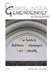 Dezember 2009 - Februar 2010 - Evangelische Kirchengemeinde ...