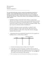 Microeconomics Econ 232 Elasticity assignment 1 For each of the ...