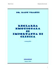 Reglarea emotionala, concept, evaluare ... - Dr. Radu Vrasti