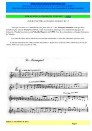 texte et partition - Chanson Limousine